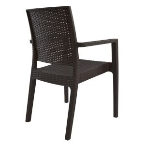 Chair with armrests, polypropylene, dark gray 57x55.5x89cm Hm5134.01