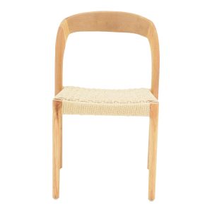 Taurine rope-rubberwood chair in natural color 47x59x78cm