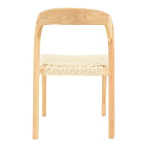 Taurine rope-rubberwood chair in natural color 47x59x78cm