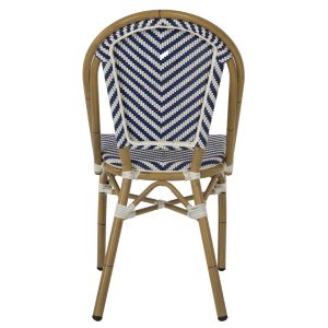 Chair textile and aluminum imitating bamboo Hm5860,02 46x56x88hcm