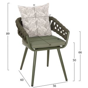 Armchair 56x60x72-87hcm Hm6141