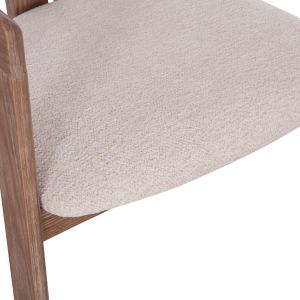 Dining chair Kall Winsor Hm18247.01 beige boucle brown legs 56x45x73cm.