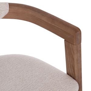 Dining chair Kall Winsor Hm18247.01 beige boucle brown legs 56x45x73cm.