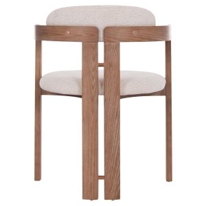 Dining chair Kall Winsor Hm18247.01 beige boucle brown legs 56x45x73cm.