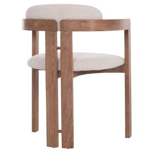 Dining chair Kall Winsor Hm18247.01 beige boucle brown legs 56x45x73cm.
