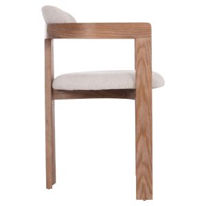 Dining chair Kall Winsor Hm18247.01 beige boucle brown legs 56x45x73cm.