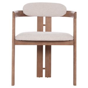 Dining chair Kall Winsor Hm18247.01 beige boucle brown legs 56x45x73cm.