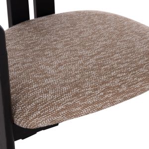 Dining chair Kall Winsor Hm18247.02 brown boucle black legs 56x45x73cm.