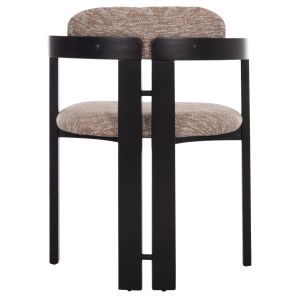 Dining chair Kall Winsor Hm18247.02 brown boucle black legs 56x45x73cm.