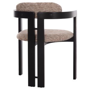 Dining chair Kall Winsor Hm18247.02 brown boucle black legs 56x45x73cm.