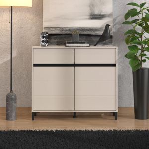 Столове-бюфет Marron 106 2k2f2v кашмир/черен матов цвят 106x40x90см