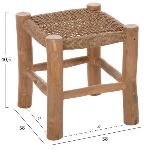 Chair/stool Londer teak 38x38x40.5hcm Hm5987