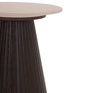 Side table Cater Hm18322 ceramic top with travertine look - MDF base Φ45x56hcm.
