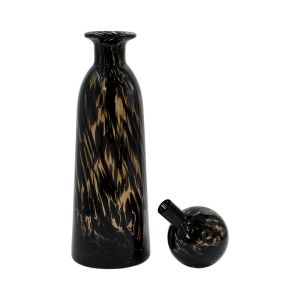 Glass decorative bottle Fl1343 brown animal print 13x34cm