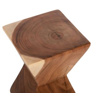 Stool Anvil Hm9756 made of solid natural wood 30x30x46cm