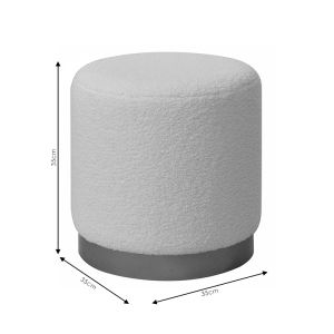Stool Dash Velvet Dark Green-golden D35x35cm