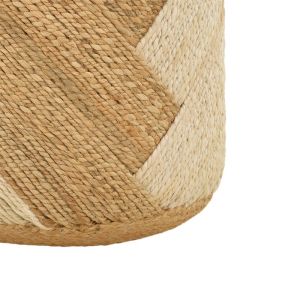 Stool Elision Inart 100% jute 40x40x40cm