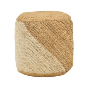 Stool Elision Inart 100% jute 40x40x40cm
