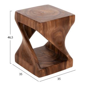 Stool Gebo Hm9754 solid wood suar 35x35x46.5cm