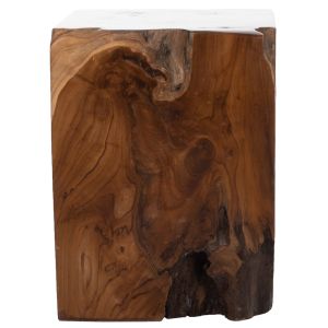 Stool Hm7721 solid teak wood natural