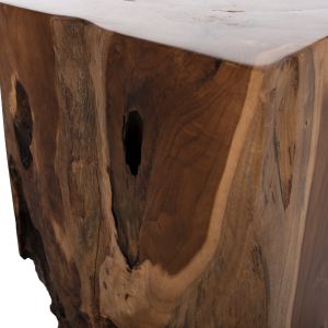 Stool Hm7721 solid teak wood natural