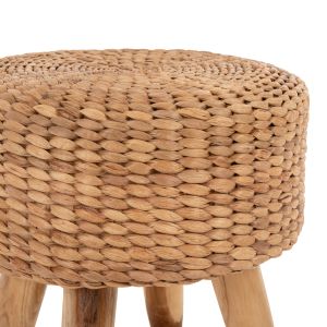 Stool Jim Hm7824 teak wood in natural color - matte seat D43x43cm