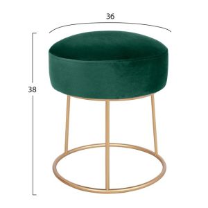 Karloplush stool Hm8411.03 Cyprus green