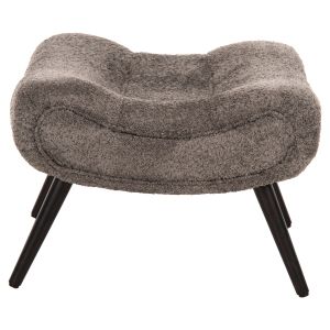 Stool Kemba Hm9606,01 gray boucle-with black wooden legs 68x58x40hcm