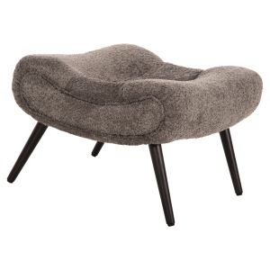 Stool Kemba Hm9606,01 gray boucle-with black wooden legs 68x58x40hcm