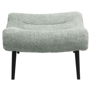Stool Kemba Hm9606,05 boucle pistachio color-with black wooden legs 68x58x40hcm