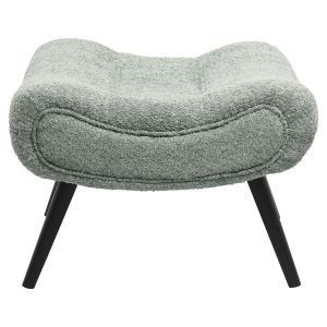 Stool Kemba Hm9606,05 boucle pistachio color-with black wooden legs 68x58x40hcm