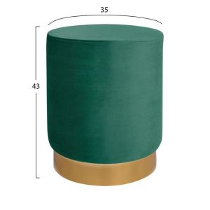 Levy stool Hm8408.03 blue with gold base