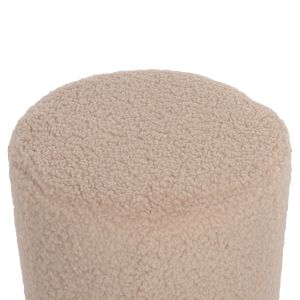 Stool Levy Hm8408,20 boucle ecru color D35x42hcm