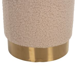 Stool Levy Hm8408,20 boucle ecru color D35x42hcm