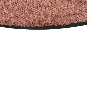 Stool Linner Hm9604.02 pink boucle with black details D38.5x43hcm