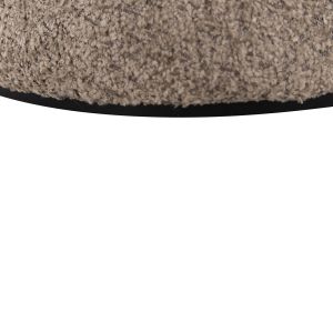 Stool Linner Hm9604,08 beige boucle with black details D38,5x43hcm