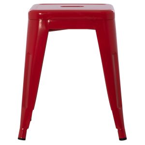 Табуретка Melita Relix Hm0096.44 метална в червен цвят 37x37x45hcm.