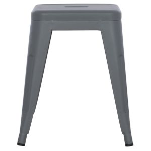 Табуретка Melita Relix Hm0096.50 метална в матиран сив цвят 37x37x45hсм.