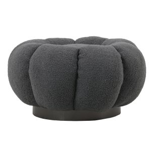 Табуретка Nester плат букле в сив цвят D60x31см