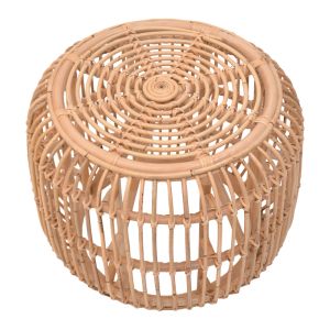 Табуретка Rajesty ратан в естествен цвят D60x46см