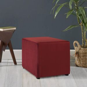 Stool Riviera burgundy 47x47x42cm