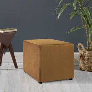 Stool Riviera mustard color 47x47x42cm