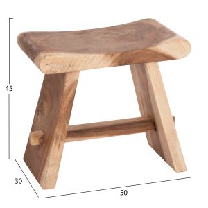Табуретка Sadel Hm18294 суарова дървесина - естествен цвят 50x30x45всм.