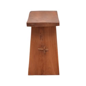Табуретка Shogun от тиково дърво в естествен нюанс 46x28x46см