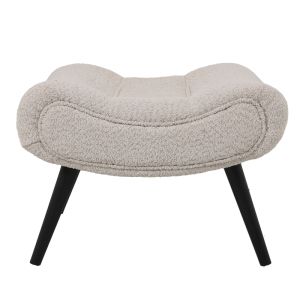Табуретка Silla - табуретка за крака дамаска букле в бежов цвят 68х58х40см