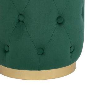 Torrie stool, quilted green velvet Hm8405,03