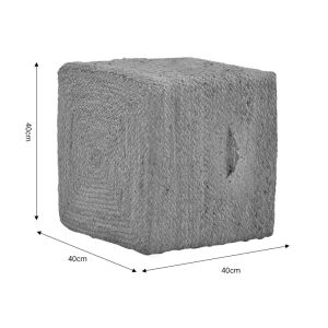 Stool Tresa 100% jute 40x40x40cm