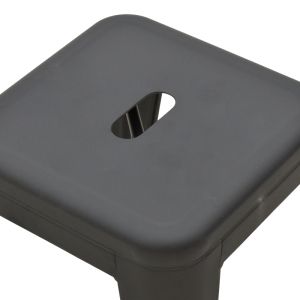 Stool Utopia metal black matt 30x30x45cm