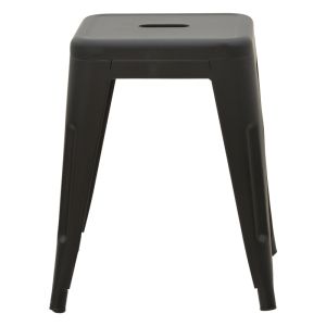 Stool Utopia metal black matt 30x30x45cm