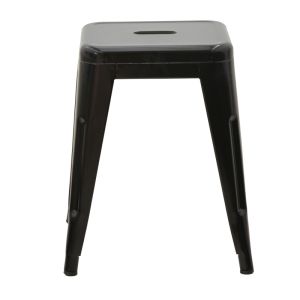 Stool Utopia black metal 30x30x45cm
